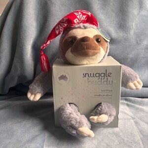 Snuggle Buddy Australia Heat & Hug Plush Sloth Removable Microwaveable